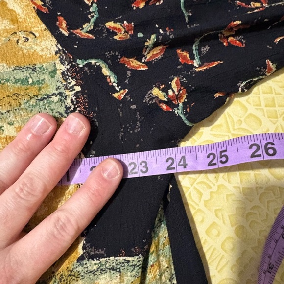 Carole Little Black and Yellow Floral Top - Picture 7 of 8